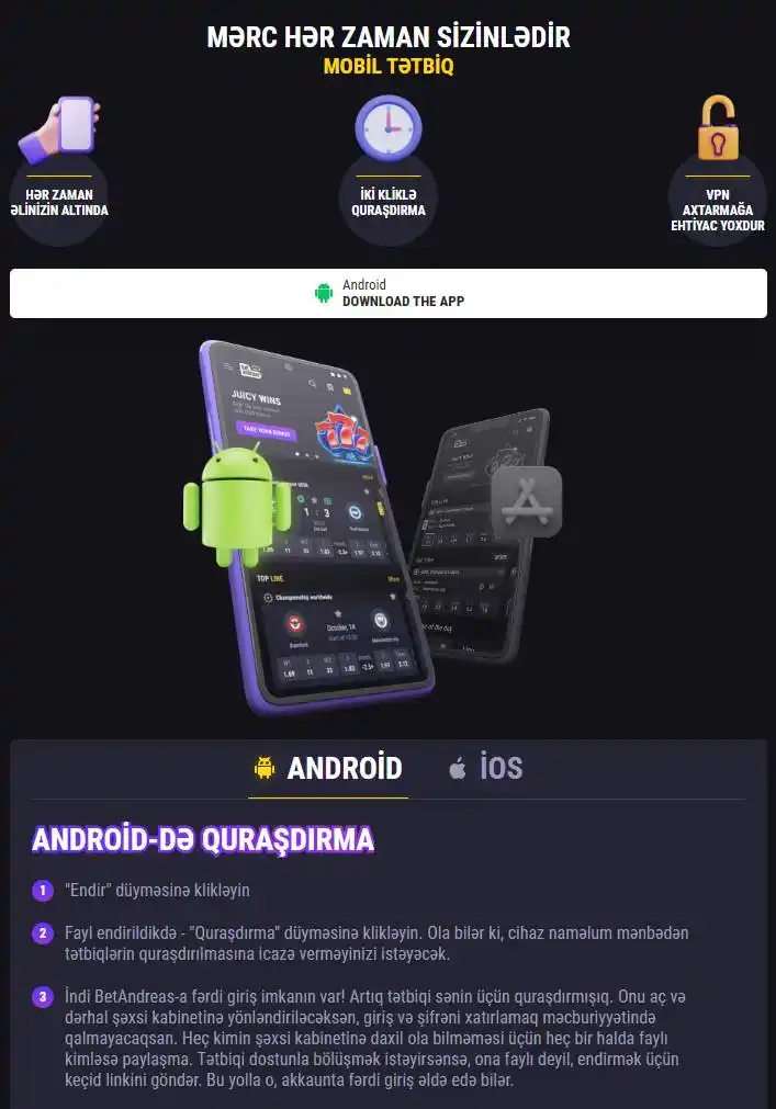 Android-də mobil tətbiqin yüklənməsi və quraşdırılması